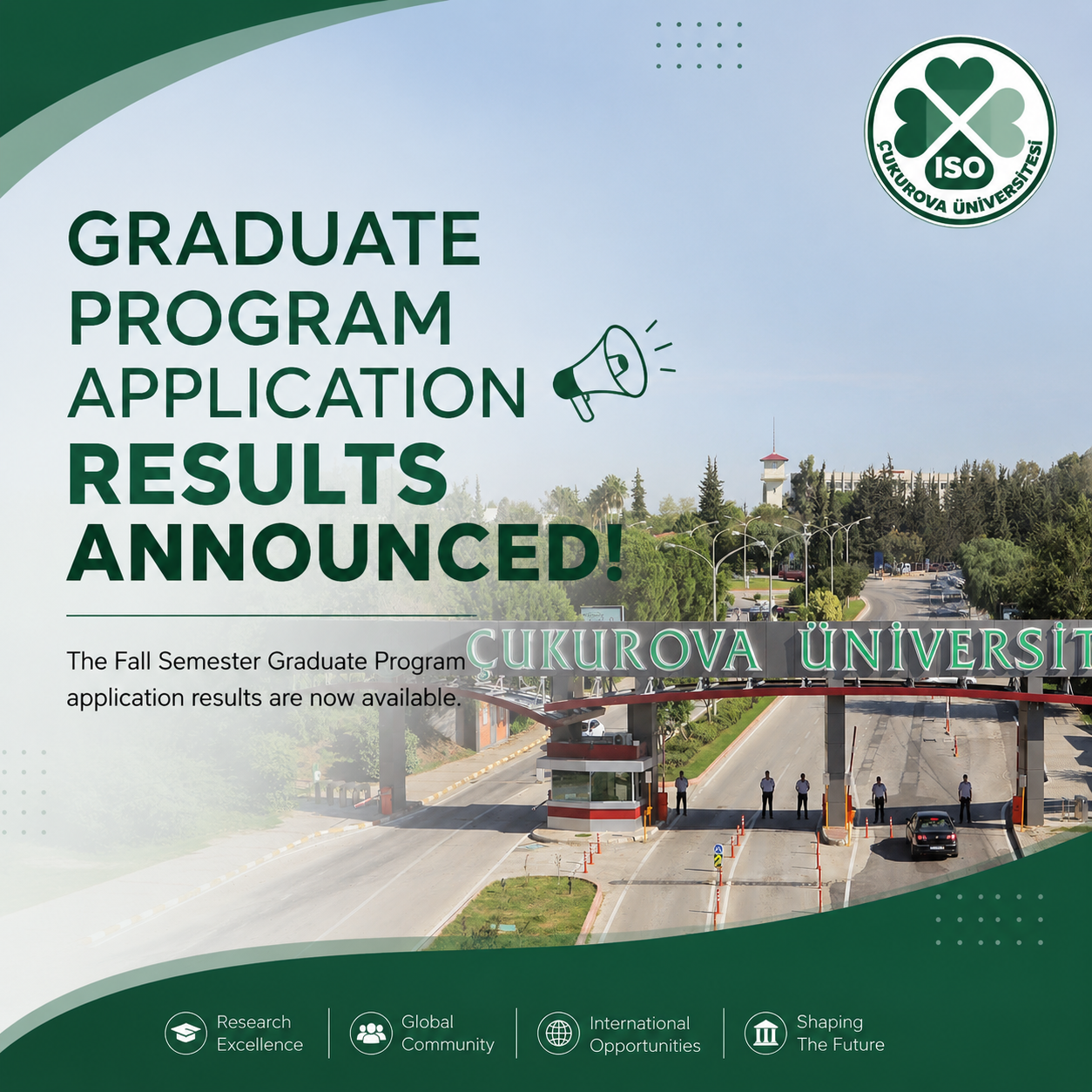 2026-2027 Güz Yarıyılı Lisansüstü Programlara Başvuru Sonuçları