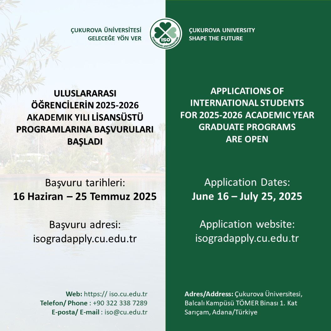 Lisansüstü Program Başvuruları Başladı!
